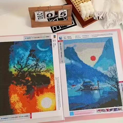 A3/A4 Diamond Painting Storage Book Transparent Durable Plastic Art Folder, Suitable for Crystal Sti