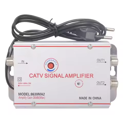 APPLIA-Digital TV Antenna Signal Booster 8630MA2 30Db Cable TV Splitter Amplifier Home TV Equipment 