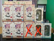 *現貨* Re Zero 從零開始的異世界生活 曰版 一番賞 最後幾盒優惠價 全部$6000  A賞$800/隻 B/C賞$250/隻 尾賞 $1400/隻  有意請PM, 順豐到付/太和站自取(要夾