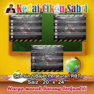 SET BANNER 3 IN 1 BAJET PERATURAN RBT