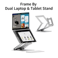 Frame By DW Stand Pro – Dual Laptop & Tablet Stand | laptop stand, ipad stand, tablet holder, ipad s