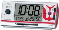 Seiko Ultraman Pyxis RAIDEN CQ165S Alarm Clock, Radio, Digital, Loud, Black, 3.0 x 6.7 x 2.2 inches (77 x 167 x 57 mm)