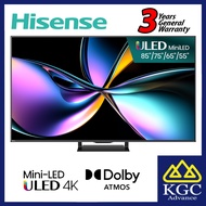 Hisense 55" / 65" / 75“ / 85“ / 100" 4K ULED MiniLED Smart TV U7Q Series 55U7Q / 65U7Q / 75U7Q / 85U