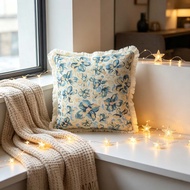 Couch Throw Pillow Covers Vintage Farmhouse Tassel Throw Pillow Covers Stylish Decor Square Cushion 