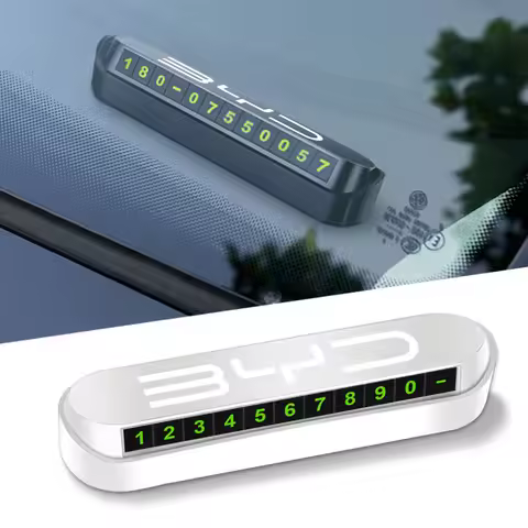 1Pcs Car Temporary Parking Card Plate Badge Car Styling For BYD Qing Song Tang Yuan F3 I3 F0 F6 S6 S