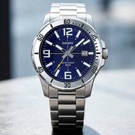 Casio Men Business Watch: Stainless Steel Band 50M Waterproof Date Window Elegant Dial Quartz Wrist 