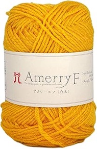 Hamanaka Wool Yarn Amelie F Gota Medium Thick Col.503 Yellow, 1.1 oz (30 g), Approx. 472.8 ft (130 m