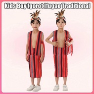 Kids Boy Igorot Ifugao Traditional Costume Set Indigenous Party Outfit For Halloween Christmas