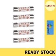 (5 PCS) GELOOF Fuse Ganti Suis / 13A Plug Top Fuse 13Amp FS-13A-PK5