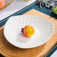 釉下彩家用盤子菜盤子碟子陶瓷深盤湯盤骨瓷創意三角菜盤飯盤菜碟