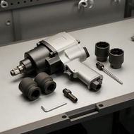 One Piece NIKO 3/4 Pneumatic Impact Wrench 1600Nm with 38mm and 41mm Sockets  Kunci Impak Udara 3/4 