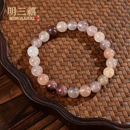 翠手串 女男金絲玉手串 白玉翡翠綠玉石珠子串珠手鏈