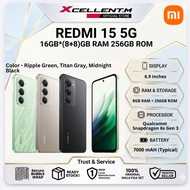 [C/C] REDMI 15 5G [16GB*(8+8)GB RAM 256GB ROM] - Original XIAOMI REDMI Malaysia