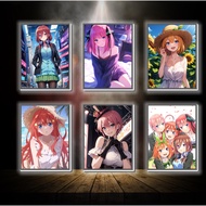 Color-changing 3D LED light painting House with 5 brides - ANIME 3D LED light painting for desk deco