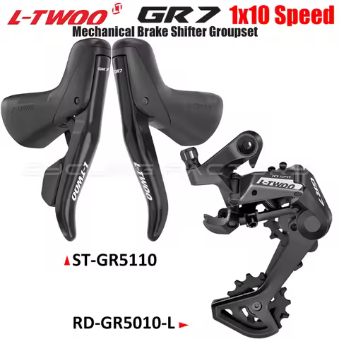 LTWOO GR7 1x10 Speed Gravel Road Bike Mechanical Brakes Derailleur Kits STI Rear Derailleur