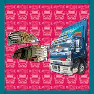 Cover Signal Lampu Chrome Mitsubishi Fuso fe71 fe83 fe85 [Fuso015¹]