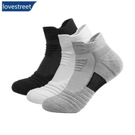 LOVESTREET 3 Pairs Men Mid Tube Sports Socks Summer Sweat Absorbing Anti Slip Breathable For Running