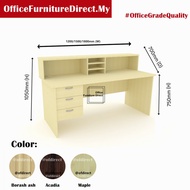 120cm 150cm 180cm Ex Cashier Reception Counter Table EXTEXC (With Hanging Drawer) - ex Office Table 
