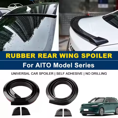 For AITO M5 M6 M7 M8 M9 Ultra EV Max 1.5M Self-Adhesive Rear Spoiler Wing No Drill Trunk Lip Exterio