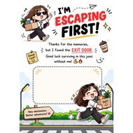 (A7) - Farewell Card Gift | Goodbye Card with OPP Plastic | Tic Tac / Minyak Kapak / Card Only | Off