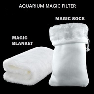 🔥Ready Stock🔥Aquarium Magic Filter Sock Durable Polyester Fiber Felt Bag For Fish Tank clear