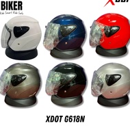 PROMO HELMET XDOT G618 With Visor SIRIM TOPI KALEDAR INDEX 118 LTD Laser Free Size Helmet 头盔