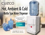 Cuzco C360 (Hot Ambient & Cold) Compressor Cooling System  3/5 Gallon Bottle Type Table Top Water Di
