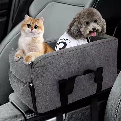 Car kennel car pet car bag safety seat central control pet kennel bag handbag