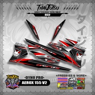AEROX 155 V2 DECALS ( DYNO PRO )【ThaijutsuStickers】