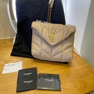 YSL Puffer mini 奶茶色雲朵包