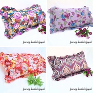 Sarung Bantal Patchwork Beropol corak bunga cotton 100%