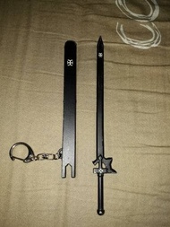 Gantungan kunci pedang elucidator kirito(SAO)