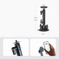 Ulanzi | ที่ยึดโทรศัพท์มือถือแม่เหล็กปรับได้สำหรับรถยนต์ apple ZJ06