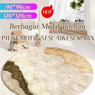 LOKAL HFS168 LOCAL - Round Patterned Carpet, Aesthetic Round Carpet Diameter Modern Round Carpet/