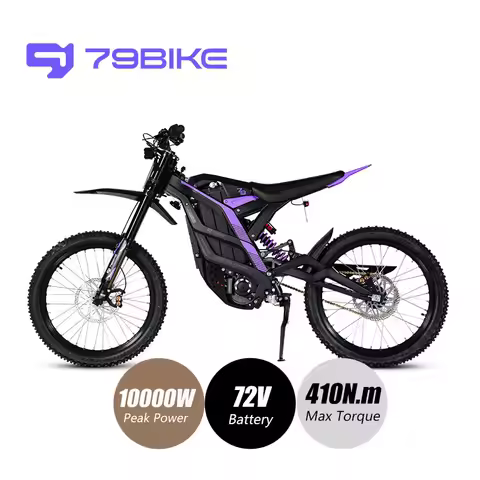 79Bike Aluminum Alloy Full Suspension Falcon Electric Dirt Bike Adult 72V Motocross Mountain Hilly O