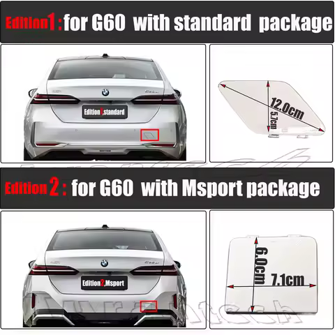 Rear Tow Cover for BMW 5 series G60 Fit 520d 520i 523d 530d 530i 530e i5 M60 eDrive40 2023 2024 2025