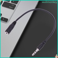 WU 3 5mm Male to 2 5mm Female Stereo  Jack Adapter Cable for Headphone 20cm