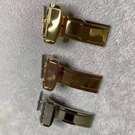 Stainless steel folding buckle 16mm for Rolex Dittona Chenis Watch Band Strap Deployment Clasp
