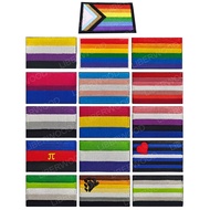 LGBT Pride Rainbow Flag Patch Gay Embroidered Morale Emblem with Hook and Loop Tactical Team Militar