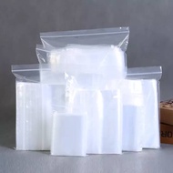 500pcs/100pcs Ziplock Lutsinar Plastic Ziplock Bag Plastik Kerepek / Ziplock goodies