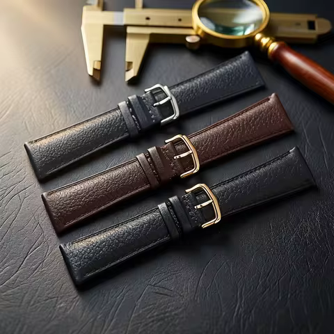 For Cartier Tank Must London Solo Genuine Leather Watch Strap Quick Disassembly Cow Band Folding Pin