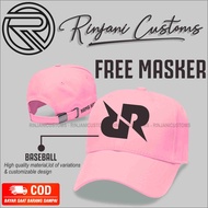 TOPI BASEBALL LOGO RRQ.TOPI TEAM E-SPORT RRQ.TOPI BASEBALL/FREE MASKER DAN BISA PAKE NAMA SENDIRI