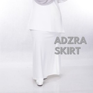 Adzra Skirt Labuh Muslimah Duyung Cut Plus Size Hitam Putih Formal Plain