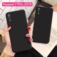 [ส่งจากไทย] Case Huawei Y7Pro 2019 เคสหัวเว่ย Huawei Y7Pro เคสนิ่ม tpu เคสสีดําสีแดง เคสซิลิโคน