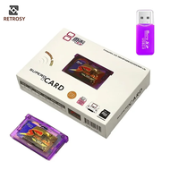 KFJND ทนทานสำหรับ Gba IDS IDS ตลับ NDS-NDSL อุปกรณ์สำรองข้อมูลเกม2GB พร้อมอะแดปเตอร์การ์ด SD-Flash C