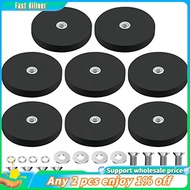 In stock-Rubber Coated Magnet Neodymium Magnet Base with Rubber Coating   43mm Anti Scratch Magnet M6 Male Thread Black