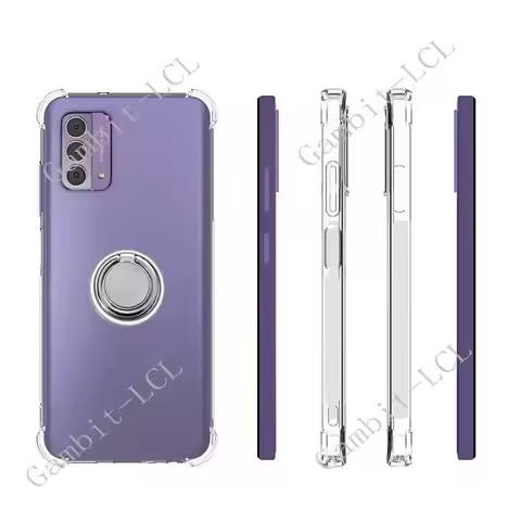 For Nokia G42 5G 6.56" 2023 Back Ring Holder Bracket Phone Cover TPU Soft Silicone Case On NokiaG42