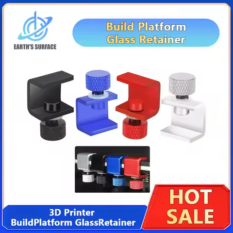 3D Printer Part 4Pcs Aluminum Adjustable Bed Clip Ender 3 Heatbed Clamp For 3D Printer Hot Bed Build