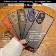 Honor 50 X9 X8 X7 4G 5G Honor50 Matte Transparent Camera Lens Full Protect Case Casing Cover Housing