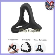 Male Precision Locking Ring Penis Binder Triple Precision Locking Ring Penis Sleeve